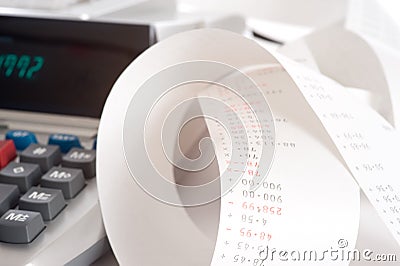 Adding Machine Stock Photo