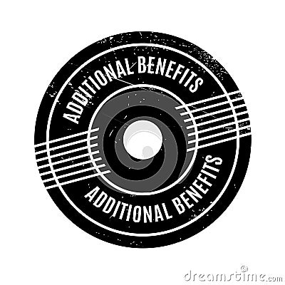 Additional Benefits rubber stamp Stock Photo