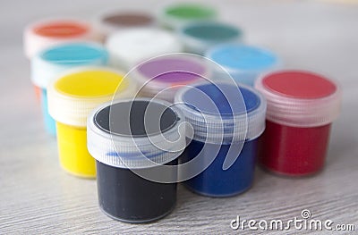 Additional equipment for work in the painting Stock Photo