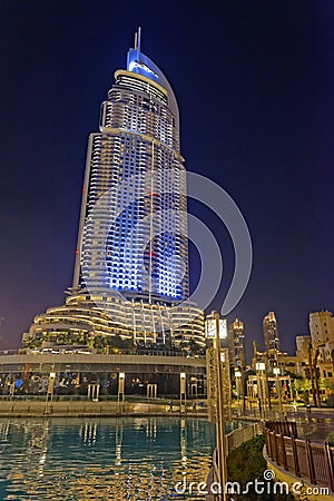 Address Downtown Dubai Stock Photo