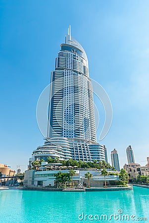 The Address Downtown Dubai Editorial Stock Photo