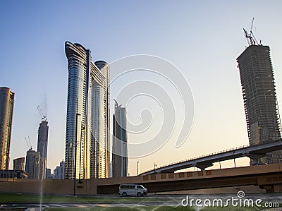 Address Sky view hotel, Dubai, UAE Editorial Stock Photo