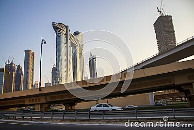 Address Sky view hotel, Dubai, UAE Editorial Stock Photo