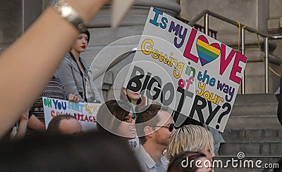 Adelaide Marriage Equality Editorial Stock Photo