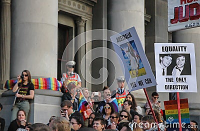 Adelaide Marriage Equality Editorial Stock Photo