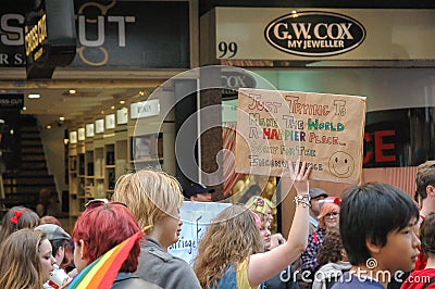 Adelaide Marriage Equality Editorial Stock Photo