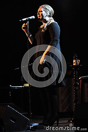 Live concert of Adele at the Alcatraz Editorial Stock Photo