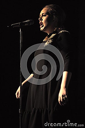 Live concert of Adele at the Alcatraz Editorial Stock Photo