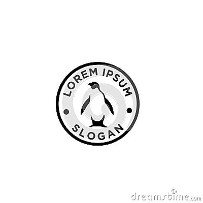 Adelie Penguin logo icon designs illustration Cartoon Illustration