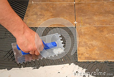 Adesive, grind stone Stock Photo