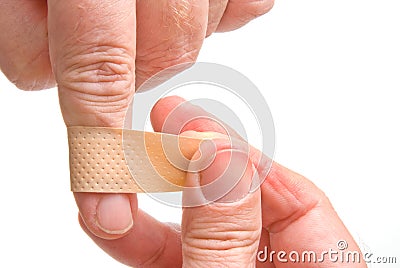 Adhesive Bandage Stock Photo