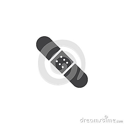 Adhesive bandage, band aid icon vector Vector Illustration