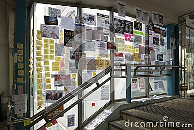 Hong Kong Lennon Wall During Hong Kong Protest of August 2019 Editorial Stock Photo