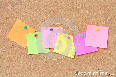 Adhesive Note Papers Stock Photo