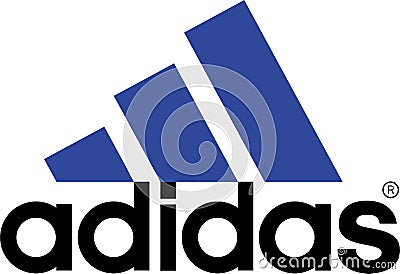 Adidas logo sports commercial Editorial Stock Photo