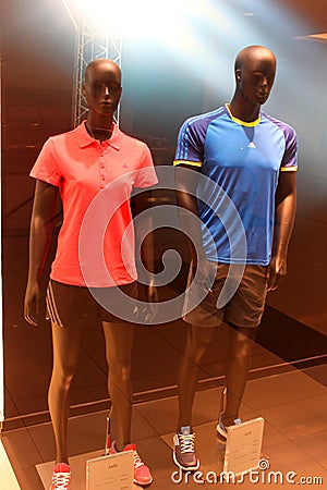 Adidas summer sports equipment Editorial Stock Photo
