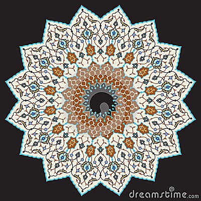 Adil Arabic Ornament Four Vector Illustration