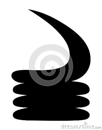 Adinkra akoben symbol of vigilance Cartoon Illustration