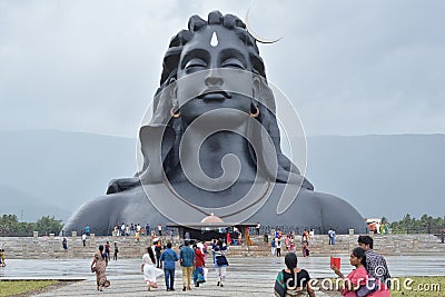 Adiyogi Shiva statue Editorial Stock Photo