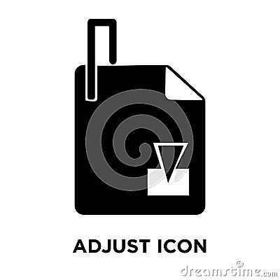 Adjust icon vector isolated on white background, logo concept of Vector Illustration