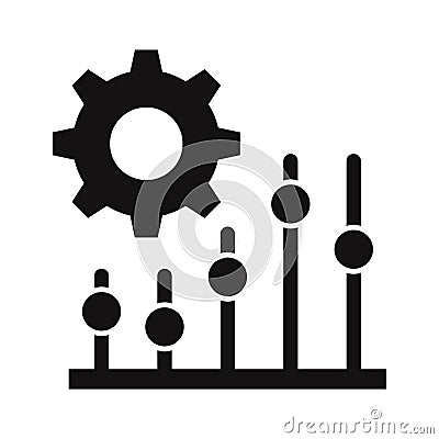 adjust setting Vector Icon which can easily modify or edit Vector Illustration