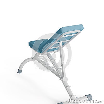 fully adjustable solid bench, 3d rendering Stock Photo