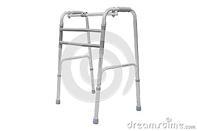 Adjustable folding walker Stock Photo