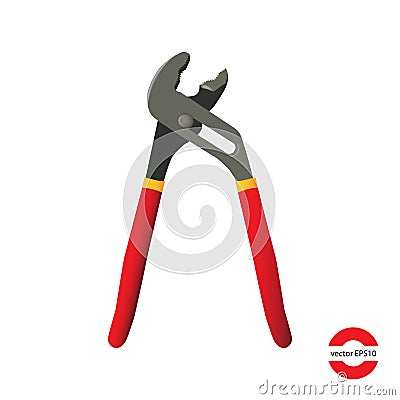 Adjustable wrench Vector Illustration