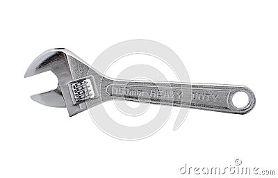 Adjustable Wrench Stock Photo