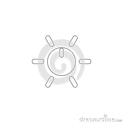 Adjusting regulator. flat vector icon Vector Illustration