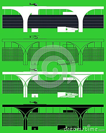 Administrative center of Minas Gerais State Vector Illustration