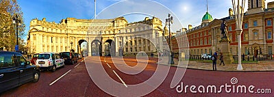 Admiralty Arch London Panoramic view Editorial Stock Photo