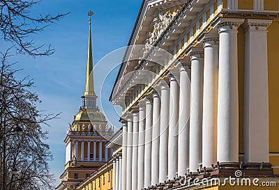 Admiralty building, Saint Petersburg, Russia Stock Photo