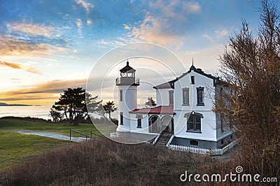 Admiralty Head Lighthouse Stock Photo