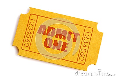 Admission ticket Stock Photo