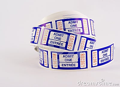 Admission ticket Stock Photo