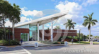 Admissions building at Broward College Editorial Stock Photo