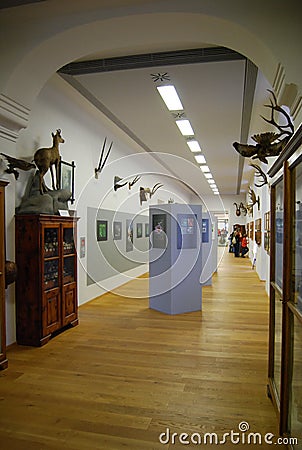 Admont Abbey exhibition room Editorial Stock Photo