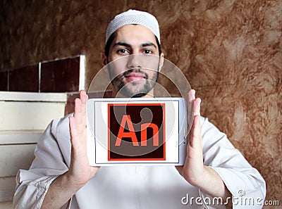 Adobe Animate software logo Editorial Stock Photo