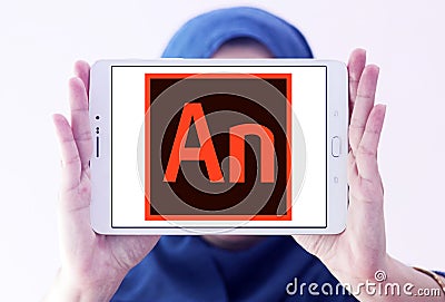 Adobe Animate software logo Editorial Stock Photo