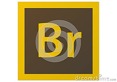 Adobe Bridge CS6 Logo Editorial Stock Photo