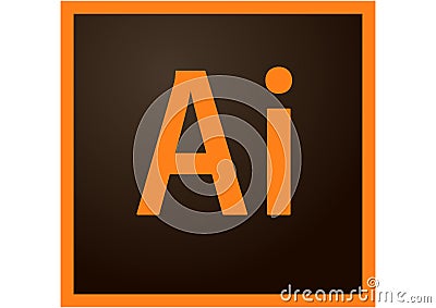 Adobe Illustrator CC Logo Editorial Stock Photo