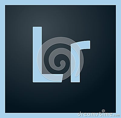 Editorial - Lightroom icon vector logo Vector Illustration