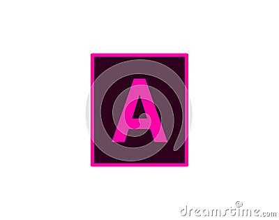 Adobe logo collection, adobe logo, adobe Photoshop logo,adobe illustrators logo Editorial Stock Photo