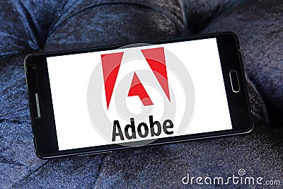 Adobe logo Editorial Stock Photo