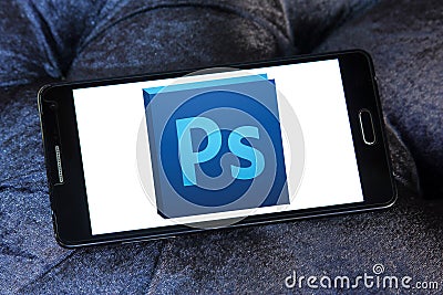 Adobe photoshop logo Editorial Stock Photo