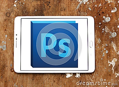 Adobe photoshop logo Editorial Stock Photo
