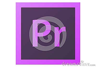 Adobe Premiere CS6 Logo Editorial Stock Photo