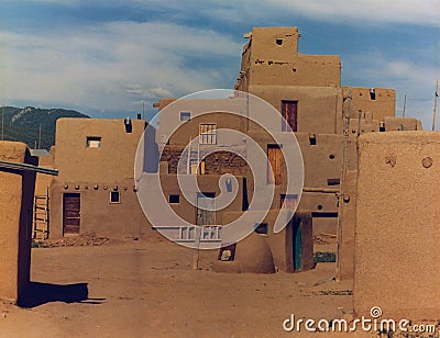 Adobe pueblo Stock Photo