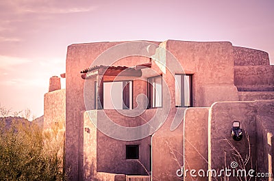 Adobe style architecture Stock Photo